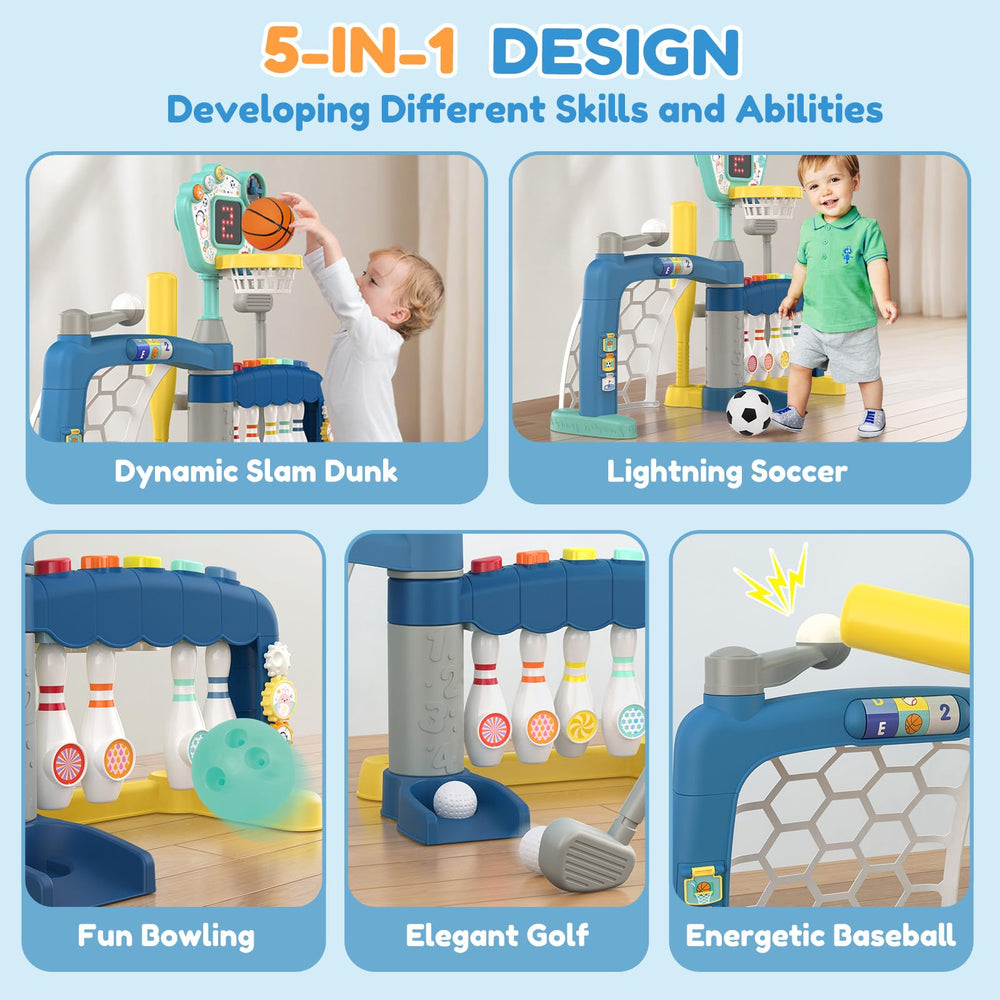 AIGIMU toddler soccer goal encourages kicking and coordination