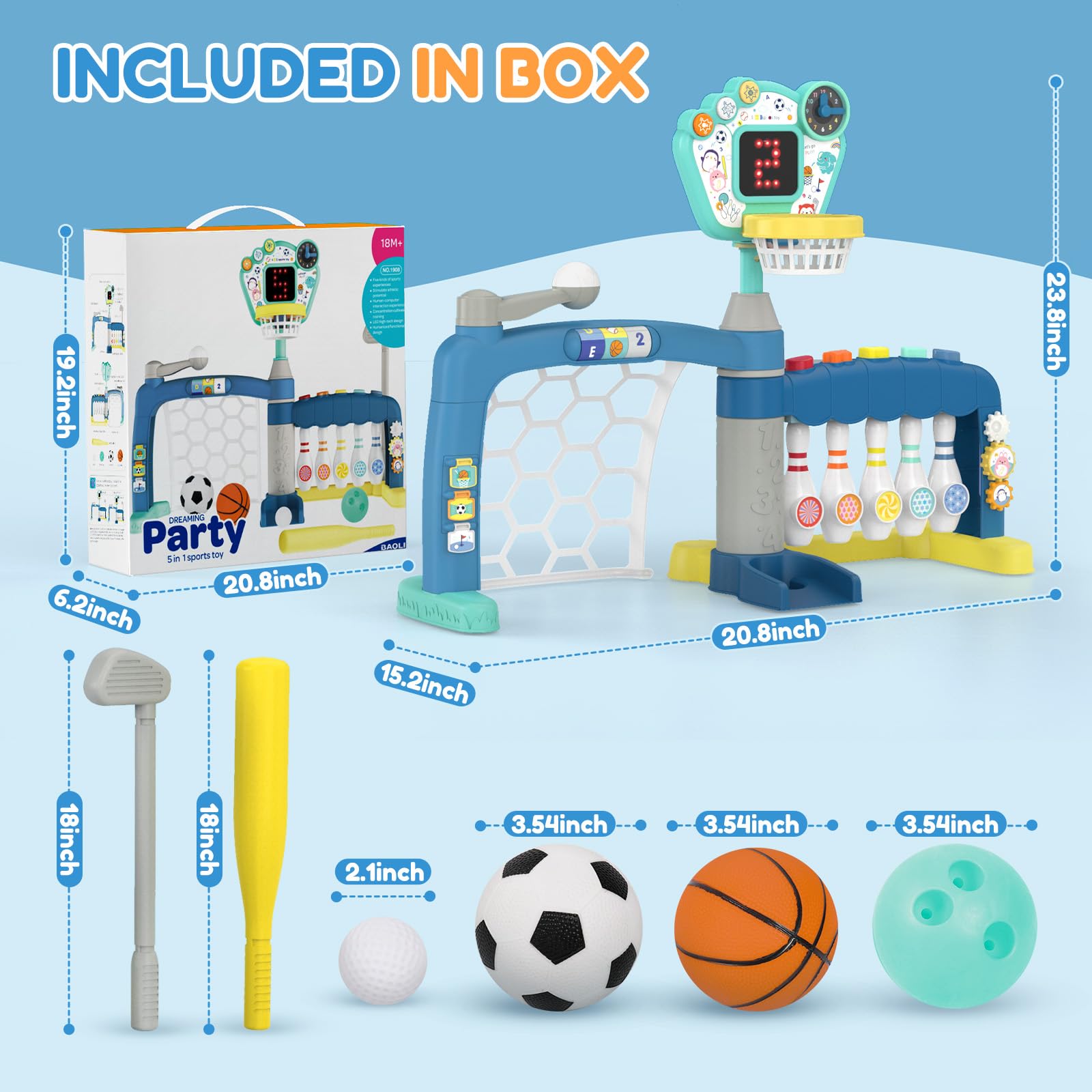 AIGIMU carrying bag and slots keep toys organized