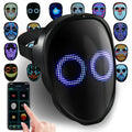 AIGLUN LED face mask with gesture control shows dynamic effects for cosplay.