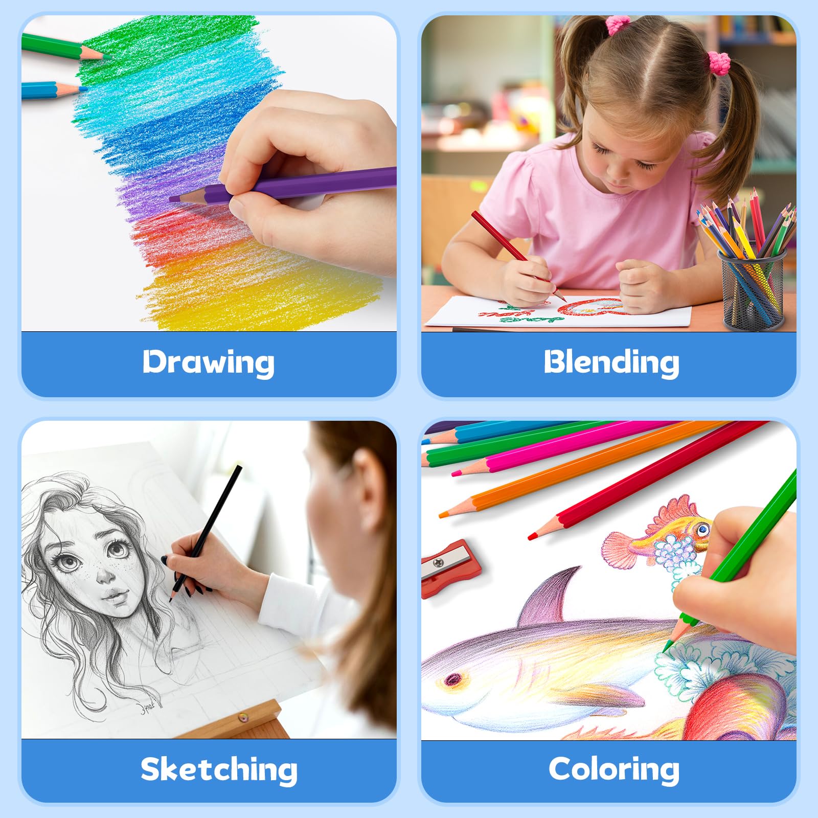 Aigybobo back-to-school art supplies ideal for teachers and students.