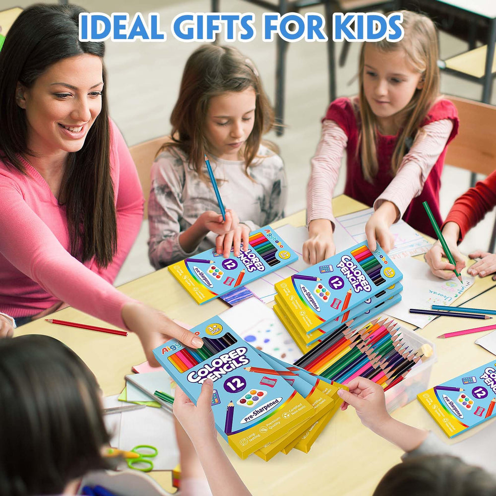 Aigybobo individual boxed pencils simplify distribution and gifting for celebrations.