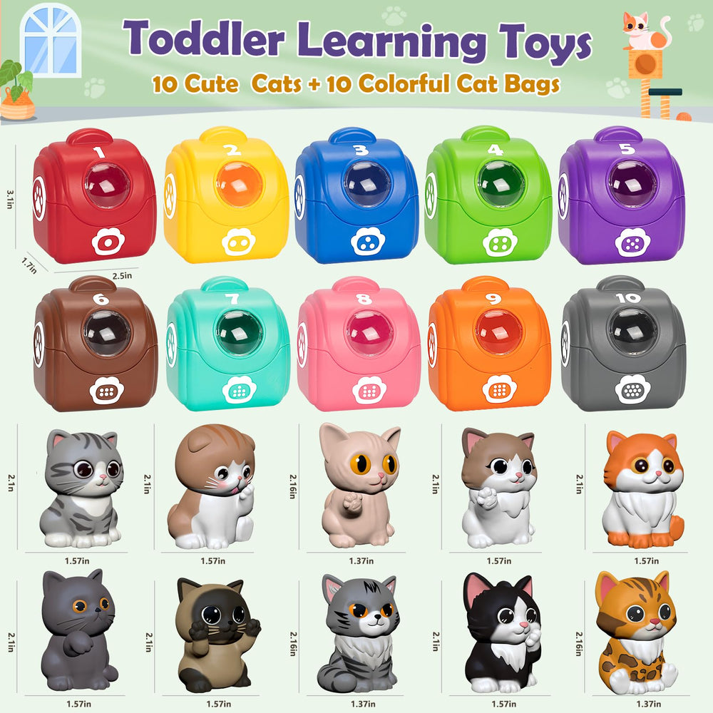 Aigybobo kitten finger puppets promoting imaginative role-play sessions.