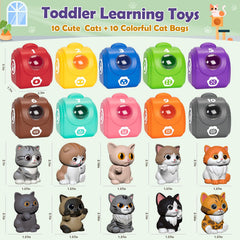 Aigybobo kitten finger puppets promoting imaginative role-play sessions.