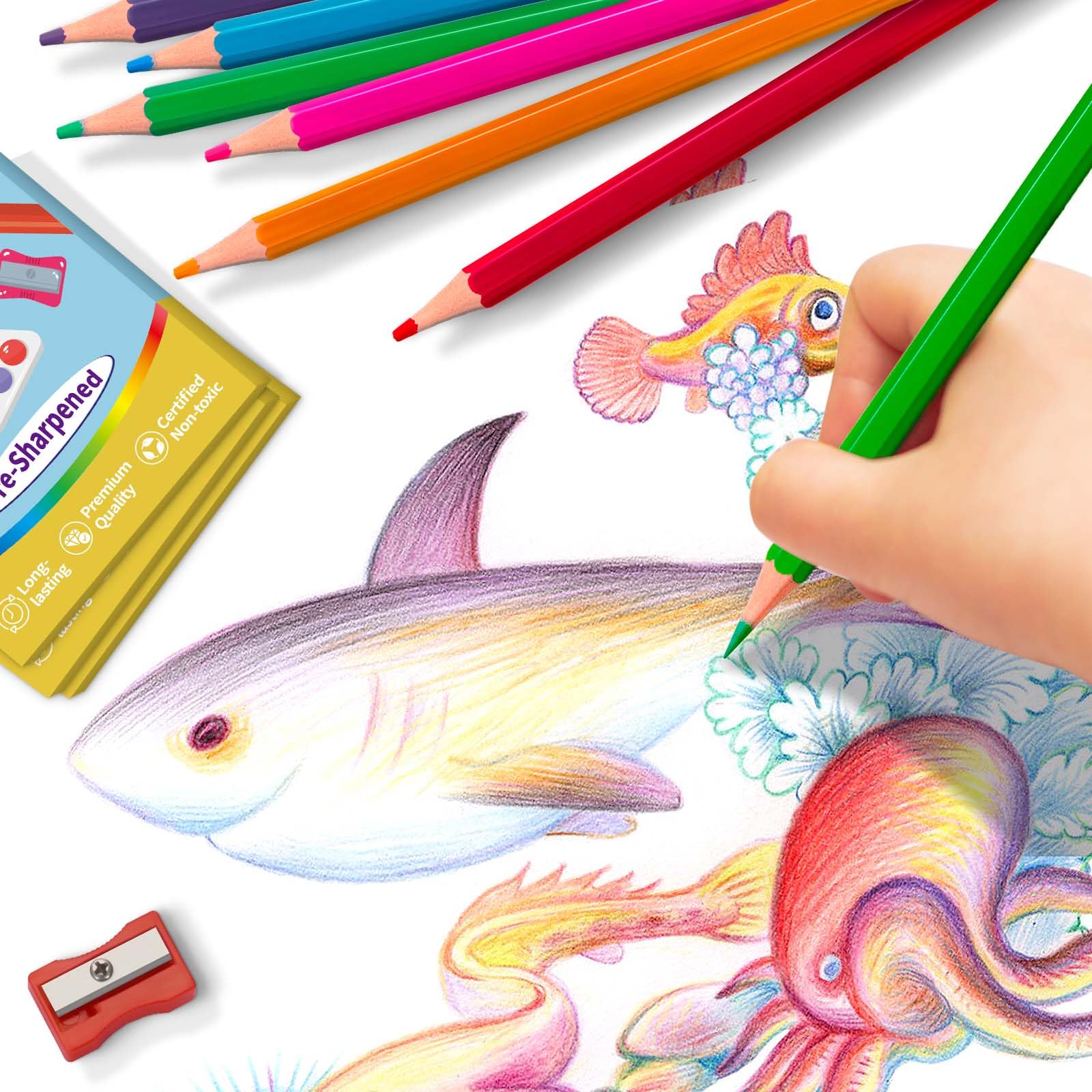 Aigybobo non-toxic wood pencils meet safety expectations while offering smooth color application.