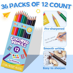 Aigybobo pre-sharpened colored pencils save classroom prep time and reduce sharpening interruptions.