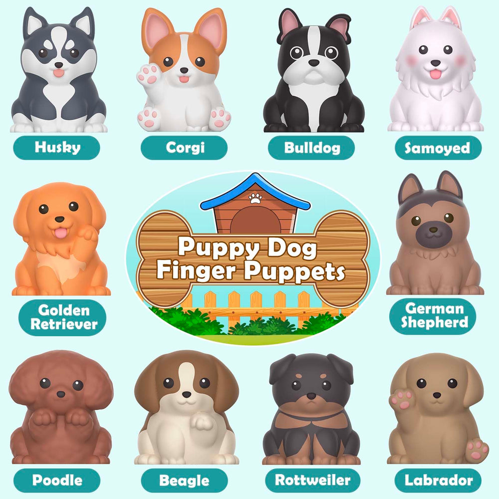 Aigybobo puppy with numbered doors and color dots supports basic math skills.