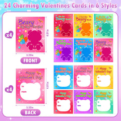 Aigybobo six-color glitter bears add sparkle for Valentine gifting.