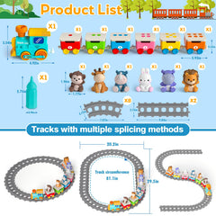 Aigybobo Toddler Train tracks set for custom route building.