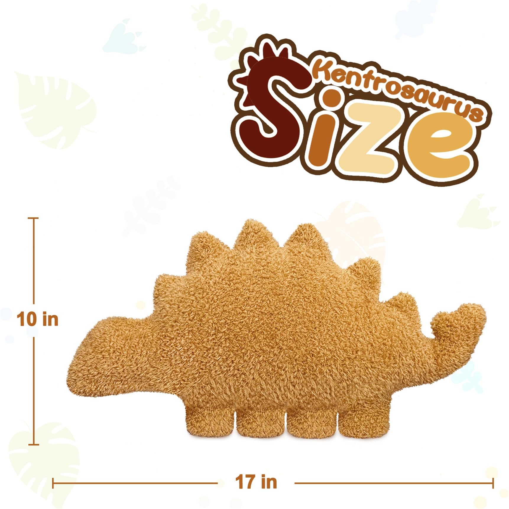 Aiideals Dino Nugget Pillow compact stuffing sturdy daily-use plush
