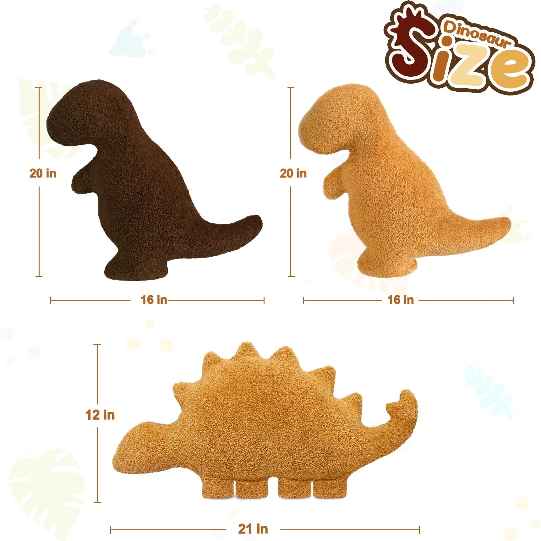 Aiideals Dino Nugget Pillow vacuum-sealed unboxing reveals full plush shape.