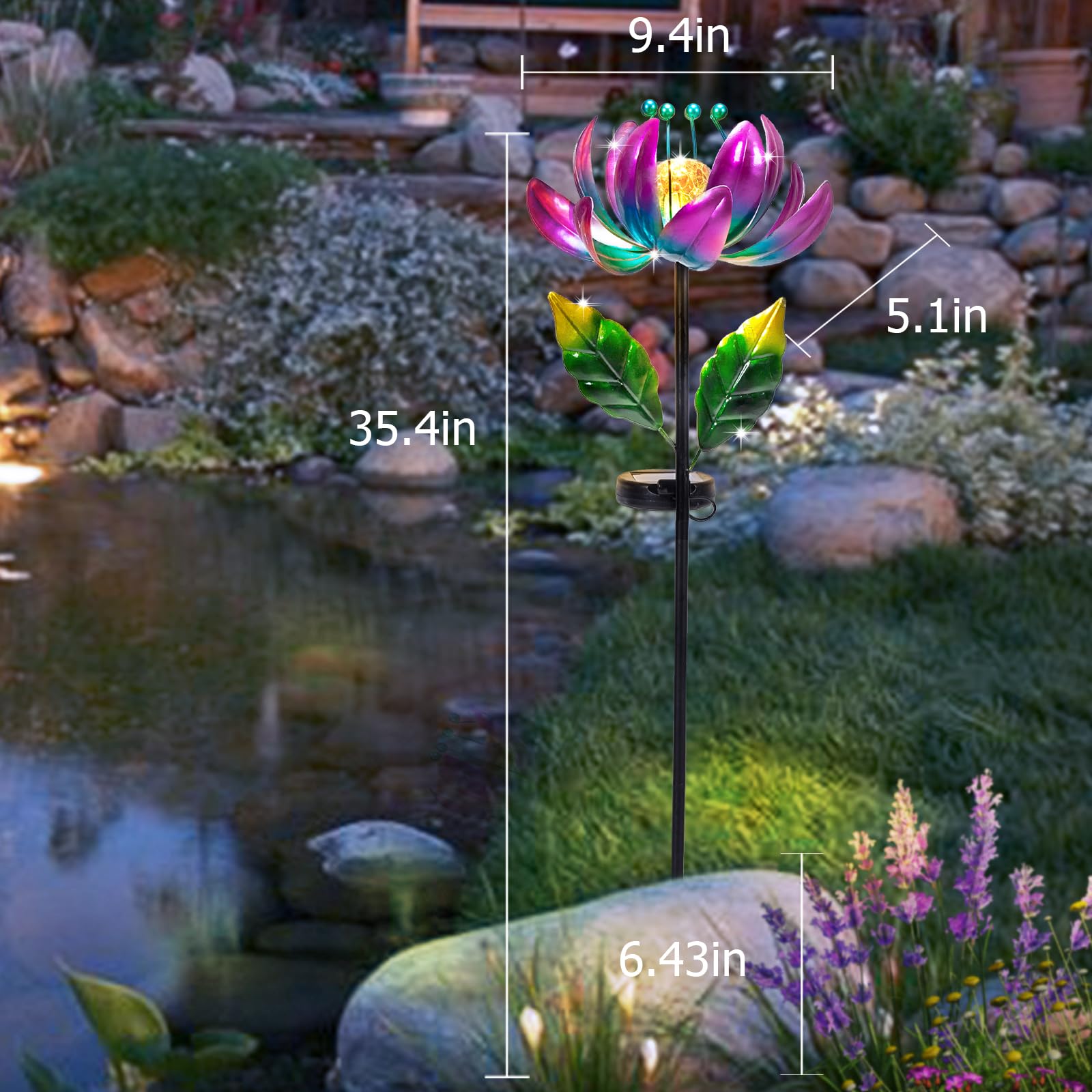 AIINY weatherproof metal sculpture stands up to the elements.