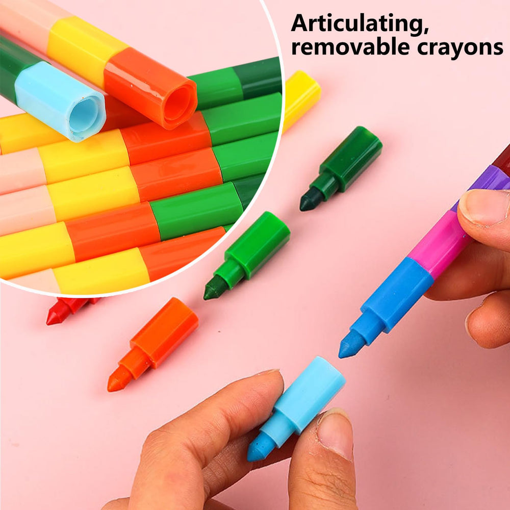 ailixinda separated crayon segments ready for build or rearrange