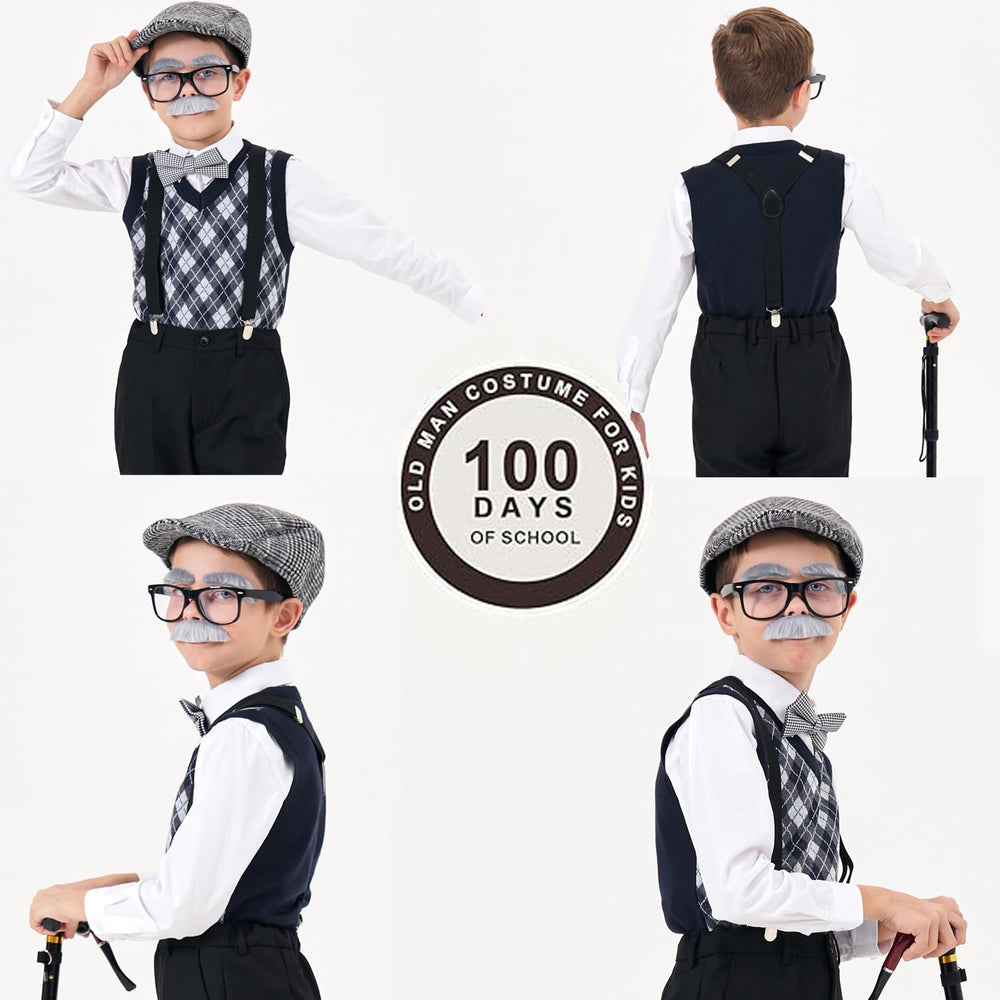 Aimeiar vest waistcoat creates believable old-age look for school events.