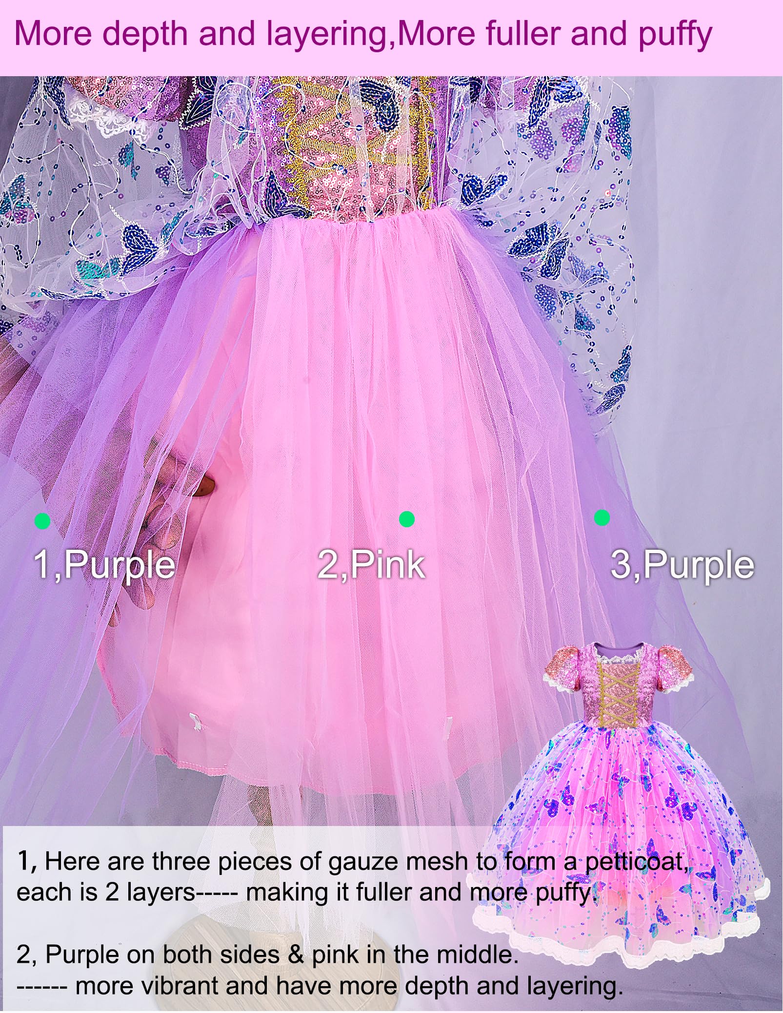 Aimeiar princess set includes crown, wand, and bag for role-play.