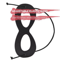 Aimike mask worn by child or adult; versatile costume accessory.