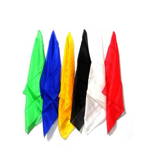 AIMOFAMAG magic silk handkerchiefs in six colors ideal for stage performances.