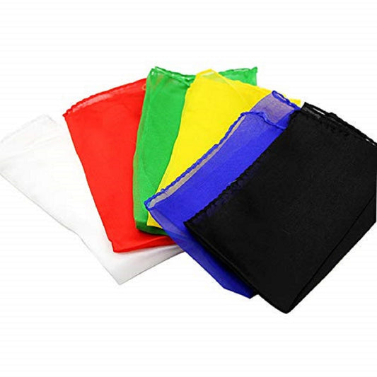 AIMOFAMAG stage magic scarf 30cm showing vibrant color for tricks.