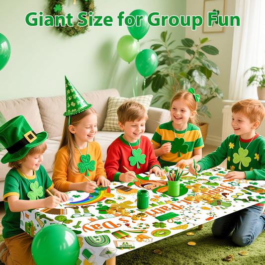 AinDen giant 72x30-inch poster invites collaborative coloring in classrooms