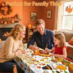 AinDen giant coloring poster that also serves as a table cover.