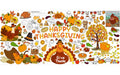 AinDen Thanksgiving tablecloth with turkeys for family coloring sessions.