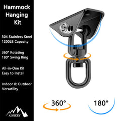 AINIKEY 1200 lb capacity hardware for sturdy outdoor hanging