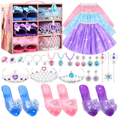 AINIOKA princess dress set carrying case keeps outfits organized for pretend play