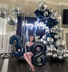 AIOZX black balloons offer bold contrast for dramatic event decorating.
