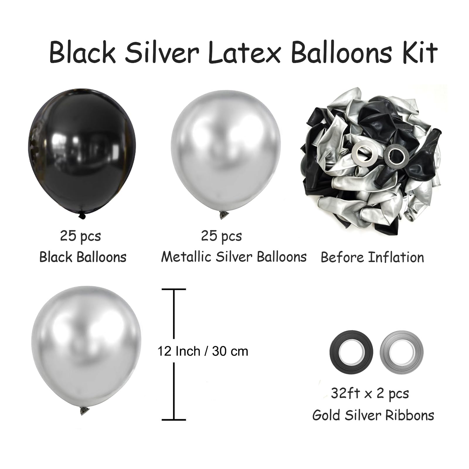 AIOZX chrome silver balloons provide a shiny centerpiece option for celebrations.