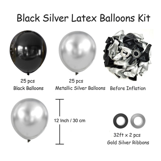 AIOZX chrome silver balloons provide a shiny centerpiece option for celebrations.