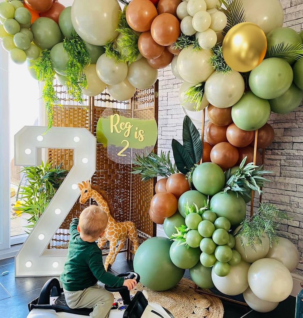 AIOZX cream balloons versatile base for elegant baby shower decor