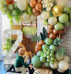 AIOZX cream balloons versatile base for elegant baby shower decor