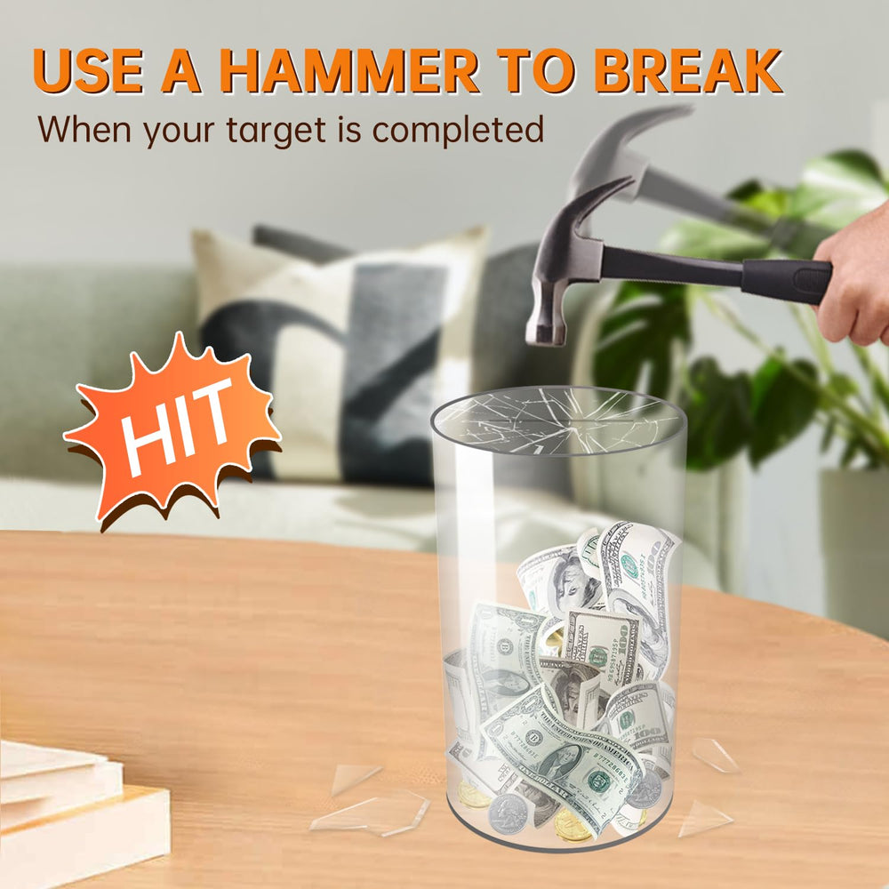 AIPOR Clear Piggy Bank invites DIY decoration, enabling creative, hands-on learning.