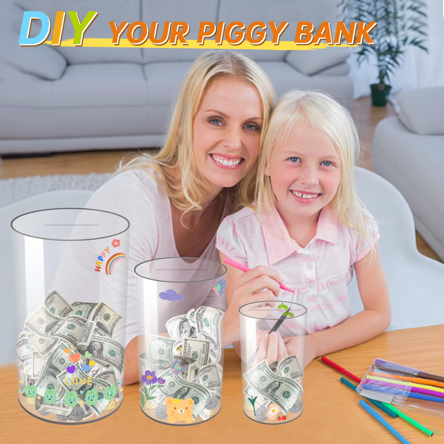 AIPOR Clear Piggy Bank makes a versatile gift for all ages and occasions.
