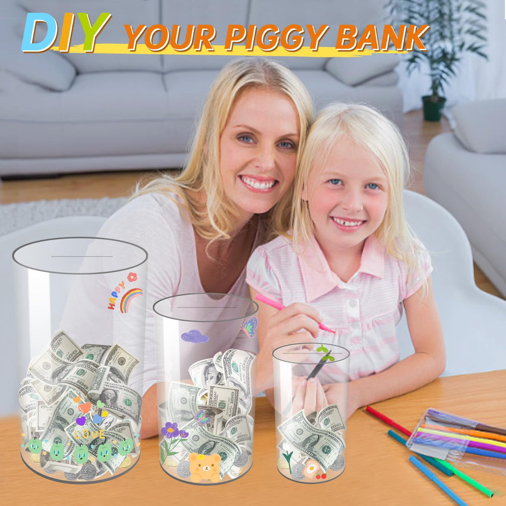 AIPOR Clear Piggy Bank makes a versatile gift for all ages and occasions.