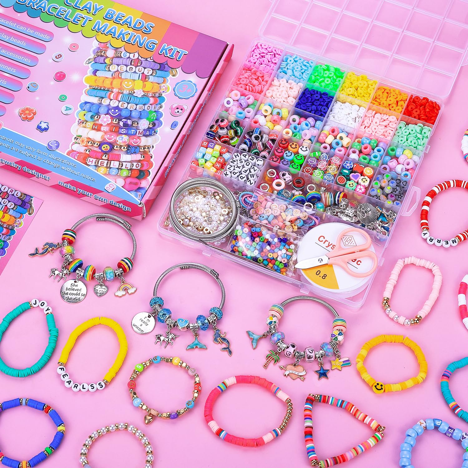 AIPRIDY bead storage keeps craft pieces organized and ready