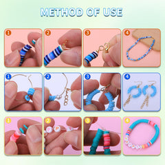 AIPRIDY clay beads adding texture to DIY jewelry with this kit