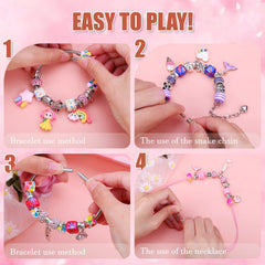 AIPRIDY Charm Bracelet Kit easy-use end-cap assembly requires no tools or glue.