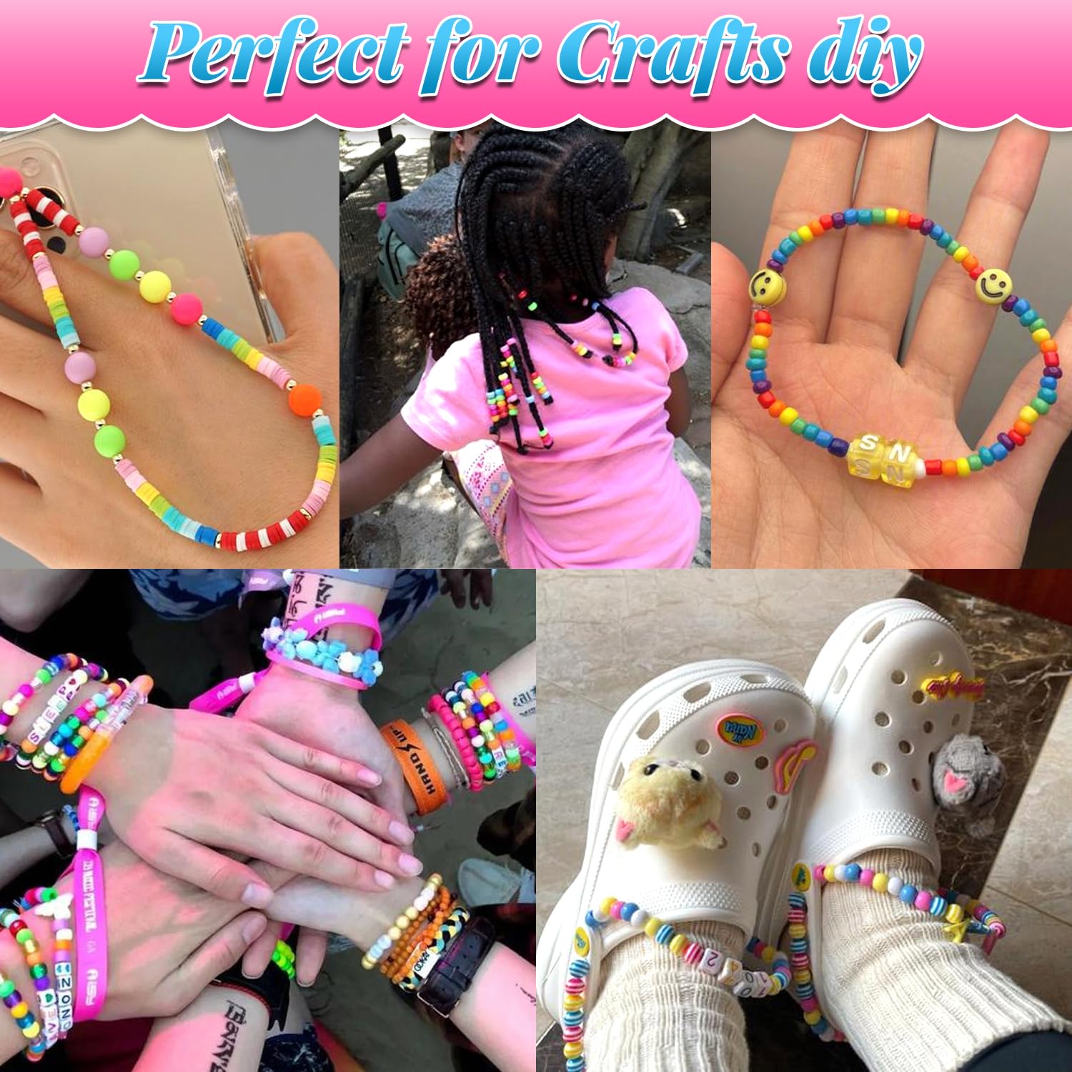 AIPRIDY included strings and pliers support easy, mess-free beading sessions