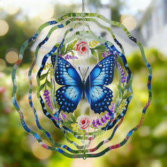AiQDBAA 12-inch wind spinner butterflies adds dynamic color to patios and balconies.
