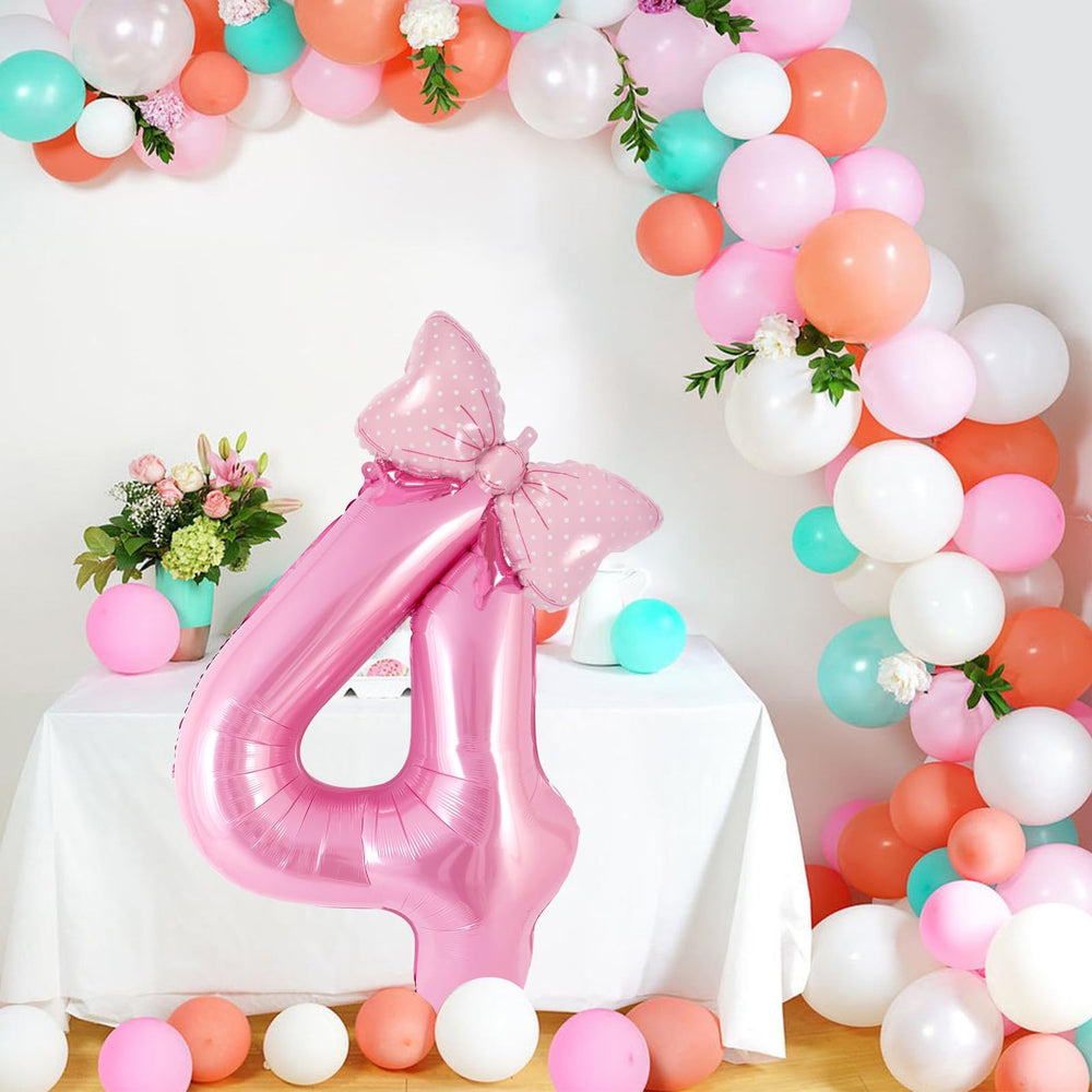 AIQINHU bow balloon adds decorative focal point for themed parties.