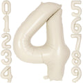 AIQINHU Cream Number 4 balloon 40-inch backdrop for memorable 4th birthday
