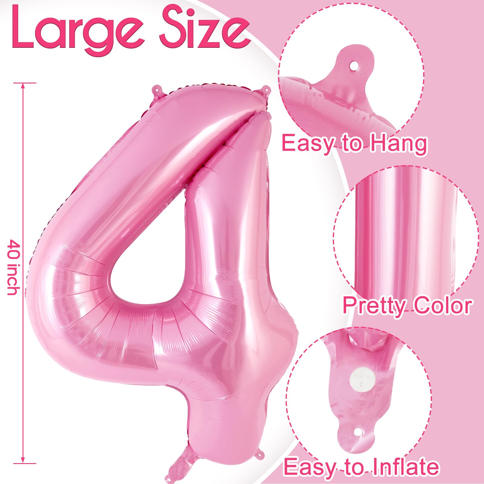AIQINHU giant foil balloon is easy to inflate with air or helium.