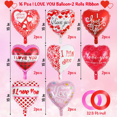 AIQINHU I Love You foil balloons set a heartfelt mood for celebrations