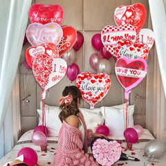 AIQINHU 18 inch heart balloons brighten anniversary decor