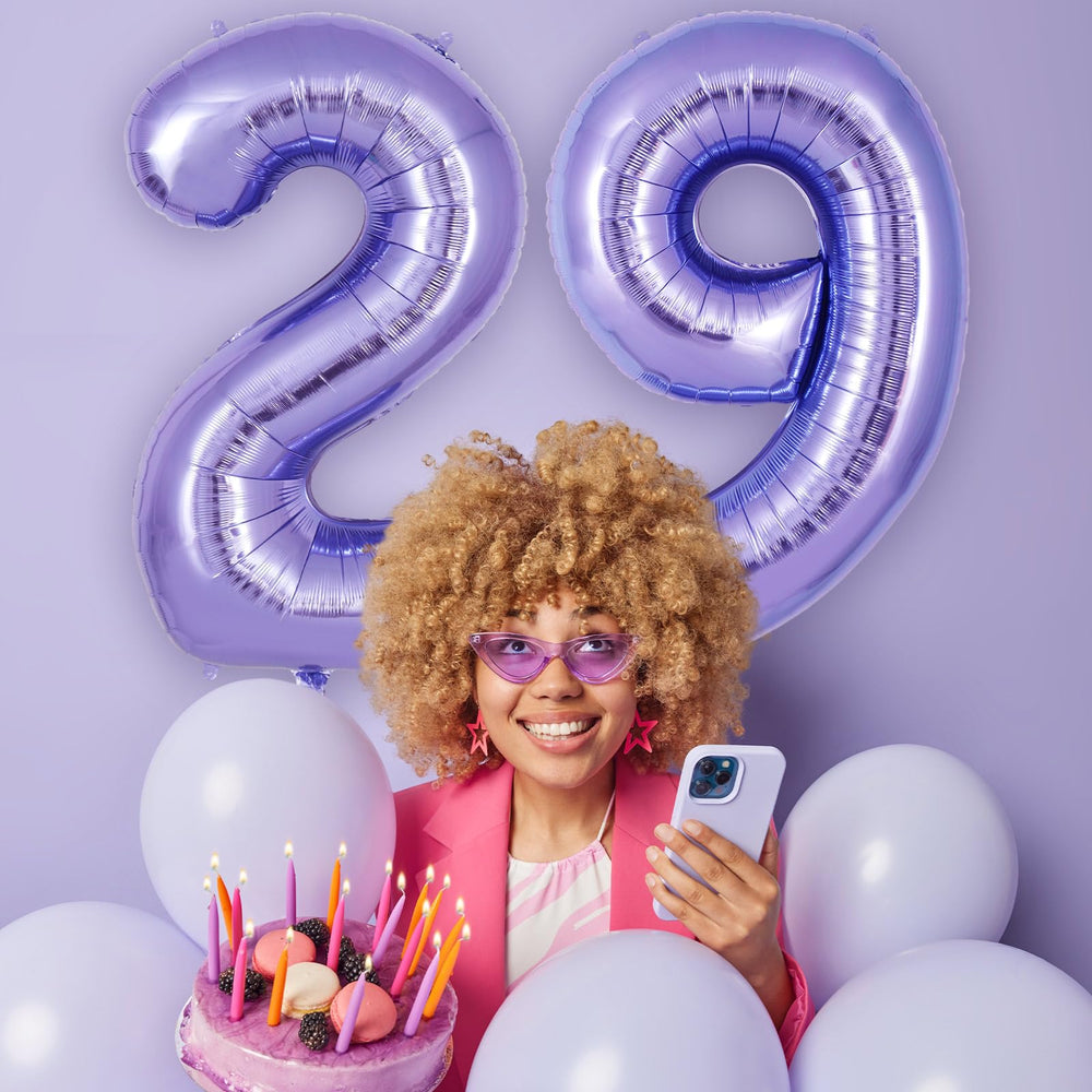 AIQINHU easy-to-use inflation setup for the purple number 9 balloon.