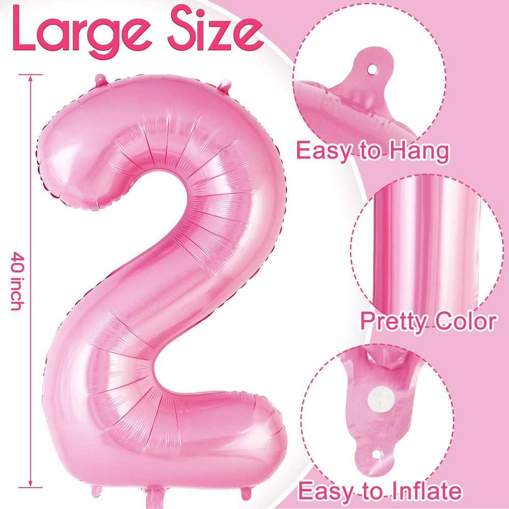 AIQINHU pink bow balloon 40 inch adds dramatic height to celebrations