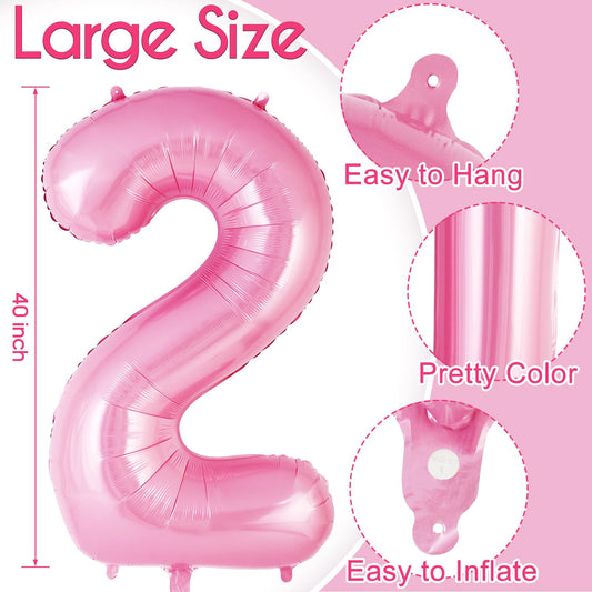 AIQINHU pink bow balloon 40 inch adds dramatic height to celebrations