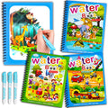 Air Blow water doodle page for toddlers with fading color as it dries