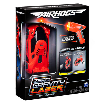 Air Hogs Zero Gravity Laser used indoors on walls and floors for safe fun.