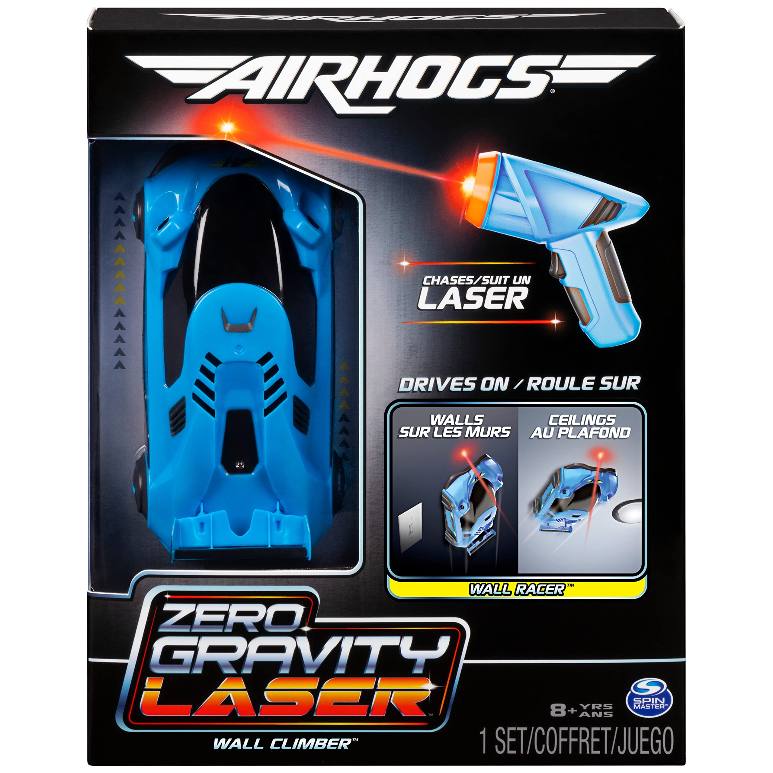 Air Hogs Zero Gravity Light follows the LED beam for fast, responsive chase.